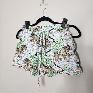 PRINTFRESH White Jaguar Sleep Shorts
